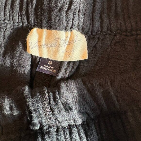 100% Cotton Gauze High Waist Universal Thread Black Shorts Women's Medium - Picture 4 of 6